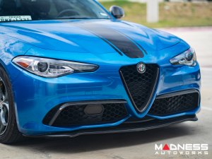 Alfa Romeo Giulia Front Canards - Carbon Fiber - V2 - Feroce Carbon - Sport/ Ti/ Veloce Alfa Romeo Giulia Front Canards - Carbon Fiber - V2 - Feroce Carbon - Sport/ Ti/ Veloce
